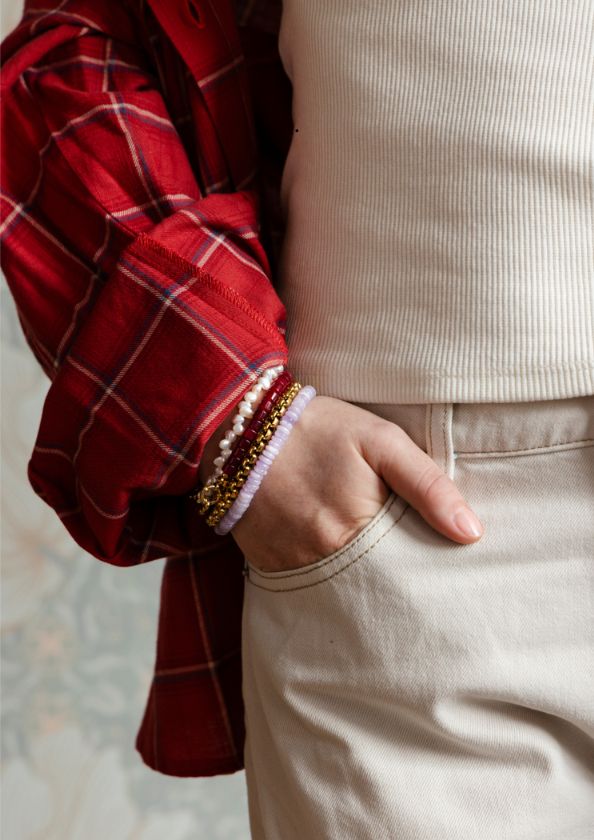 bonnie studios moos burgundy bracelet