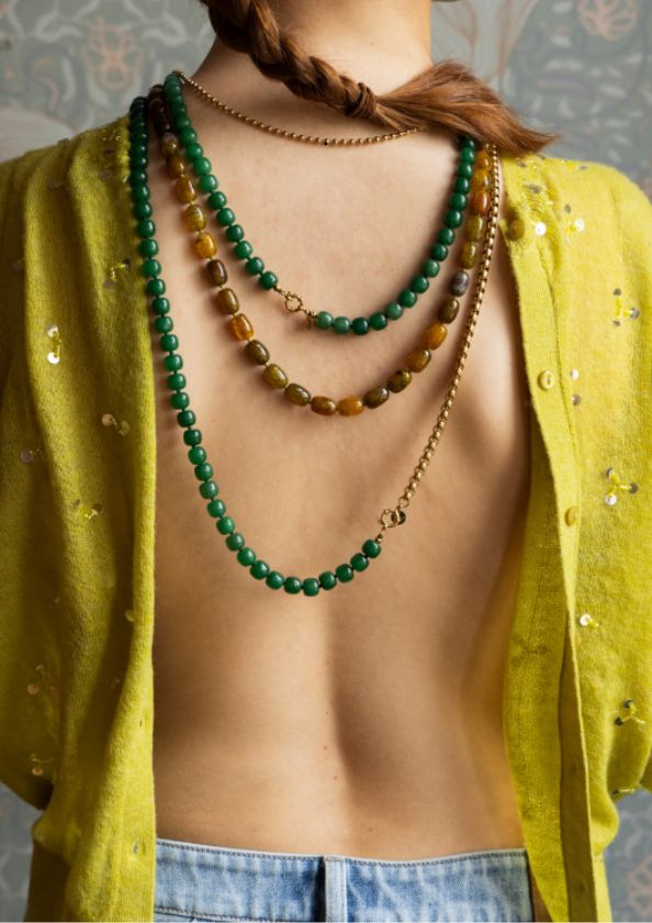 Bonnie Studios Bobby Forest Green Necklace Bonnie Studios Bobby Forest Green Necklace