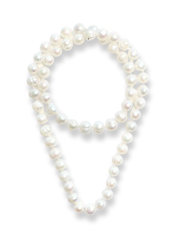 Bonnie Studios Fred Long Big Necklace White