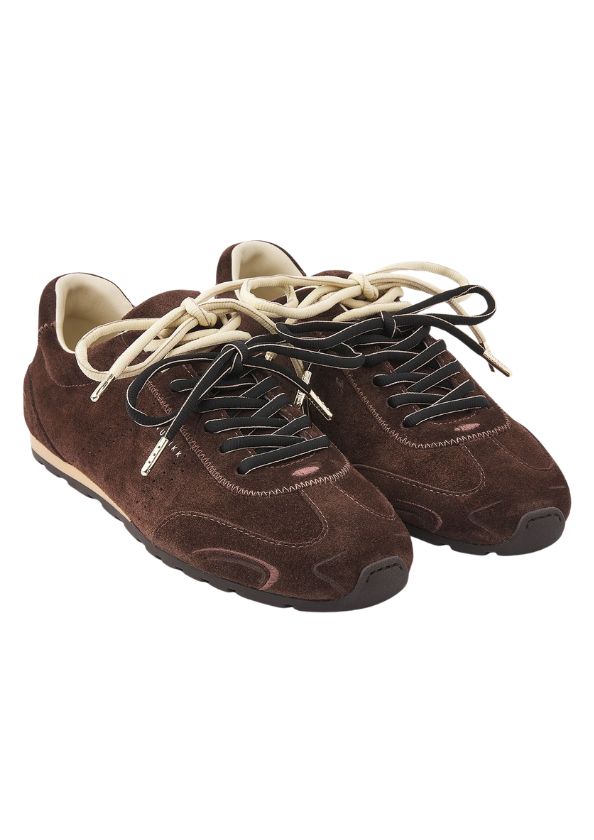 Nubikk Billy Lou II Donkerbruine Suède Sneakers voor Dames Nubikk Billy Lou II