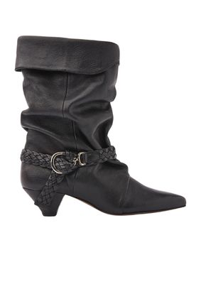 Nubikk Sally Lynn Zwart Leren Laarzen voor Dames Nubikk Sally Lynn Zwart Leren Laarzen voor Dames