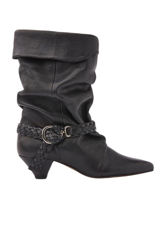 Nubikk Sally Lynn Zwart Leren Laarzen voor Dames Nubikk Sally Lynn Zwart Leren Laarzen voor Dames