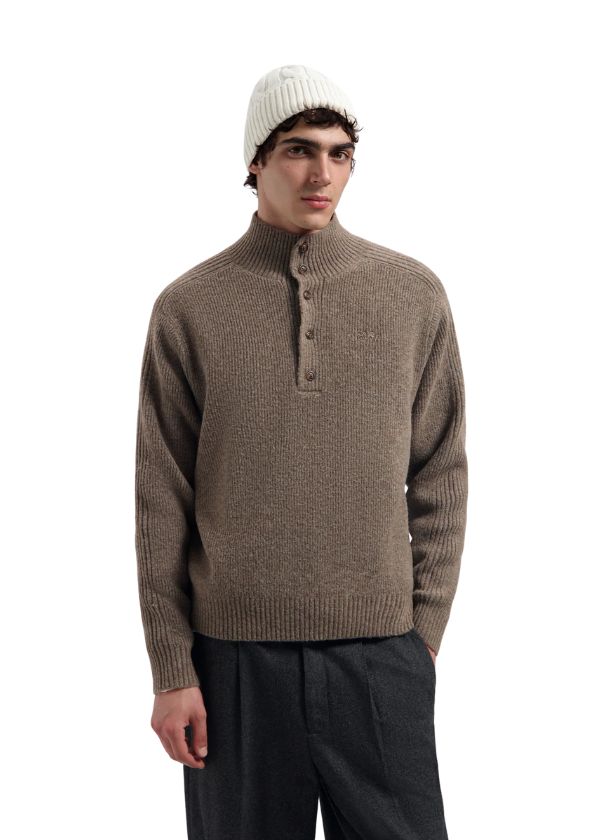 OLAF Wool Cable Knitted Beanie Off White OLAF Wool Cable Knitted Beanie