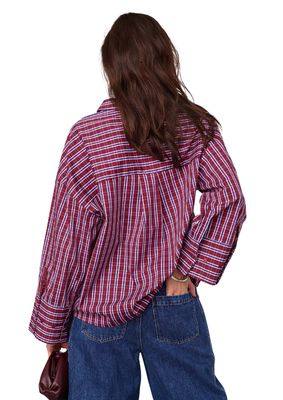 Co'Couture ReneeCC Check Cuff Shirt