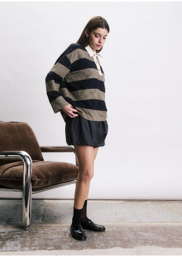 JIJI Studio Polo Shane Navy JIJI Studio Polo Shane Navy