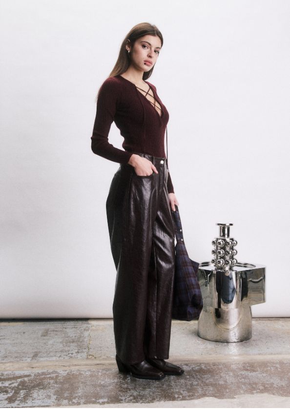 JIJI Studio Pantalon Floyd Bordeaux