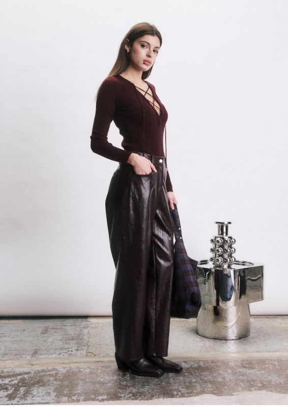 JIJI Studio Pantalon Floyd Bordeaux