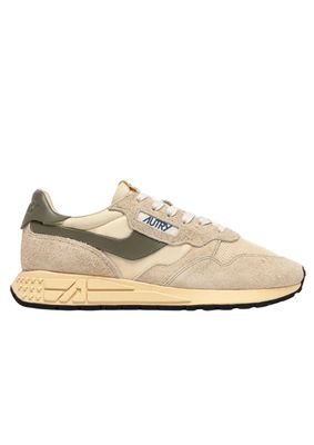 Autry Reelwind Low Man Suede Ecru Covert Green Autry Reelwind Low Man Suede Ecru Covert Green