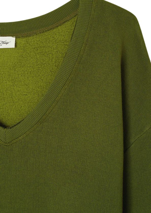 American Vintage Dames sweater Nishtown Pesto