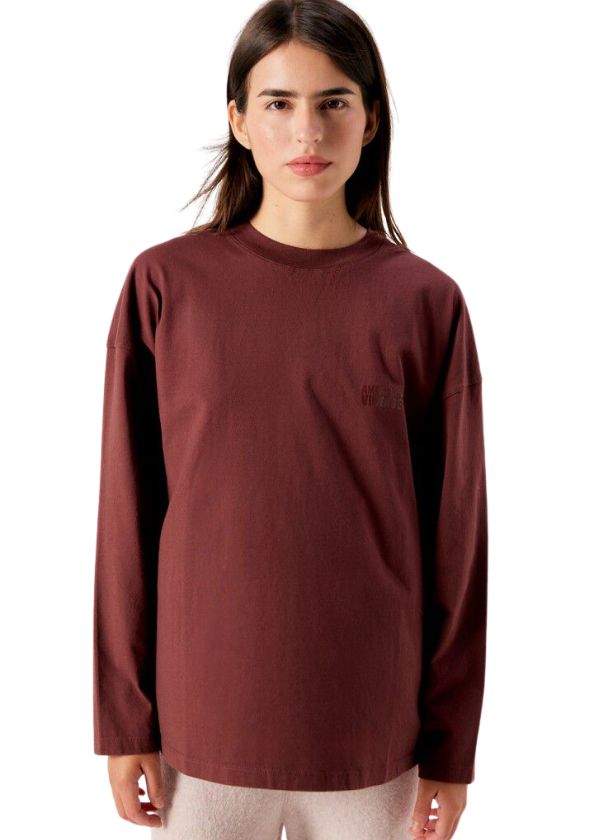 American Vintage Dames Longsleeve Gixy Purple