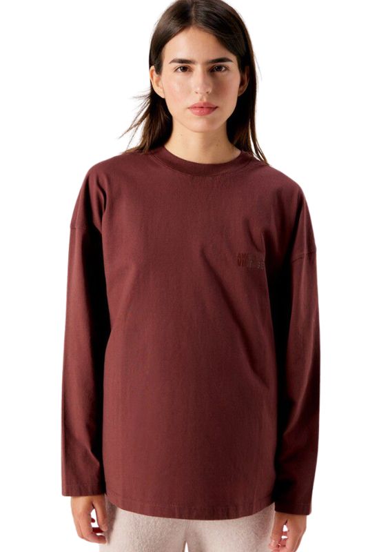American Vintage Dames Longsleeve Gixy Purple