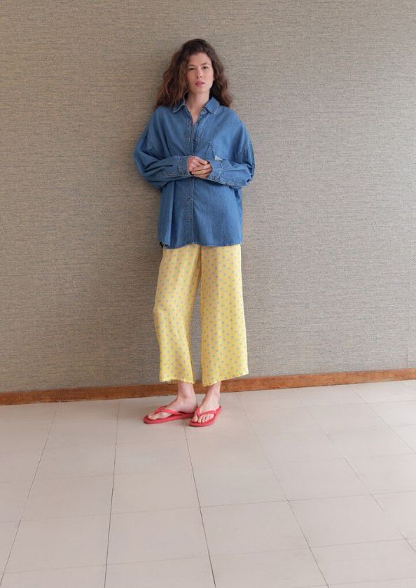 American Vintage Dameshemd Izeway Medium Blue