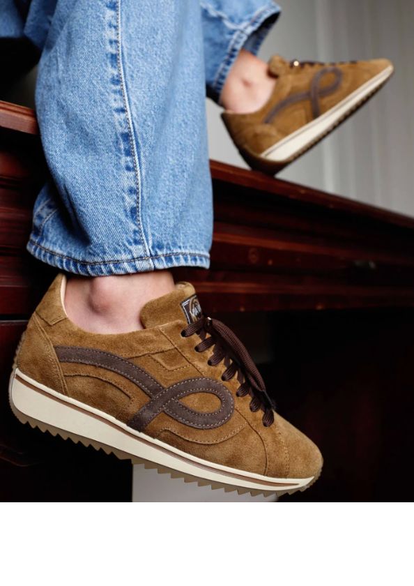 VIA VAI Mikki Eve middelbruine dames sneakers VIA VAI Mikki Eve