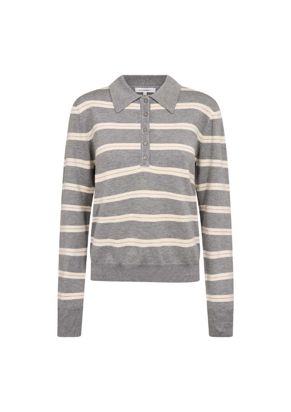 Co'Couture LueCC Padded Polo Knit Creme Co'Couture LueCC