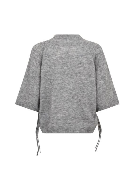 Co'Couture NoomiCC String Knit Grey Melange