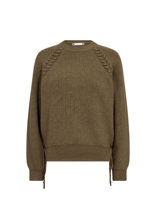 Co'Couture RowCC Braid String Knit Army
