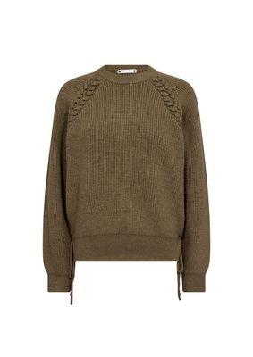 Co'Couture RowCC Braid String Knit Army