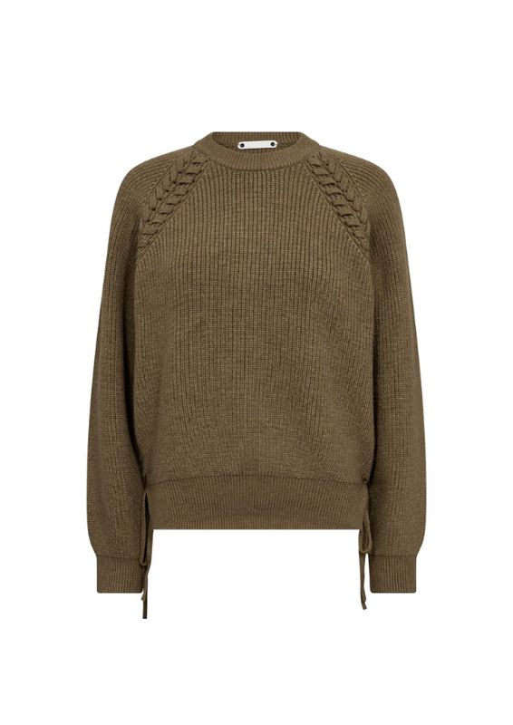 Co'Couture RowCC Braid String Knit Army