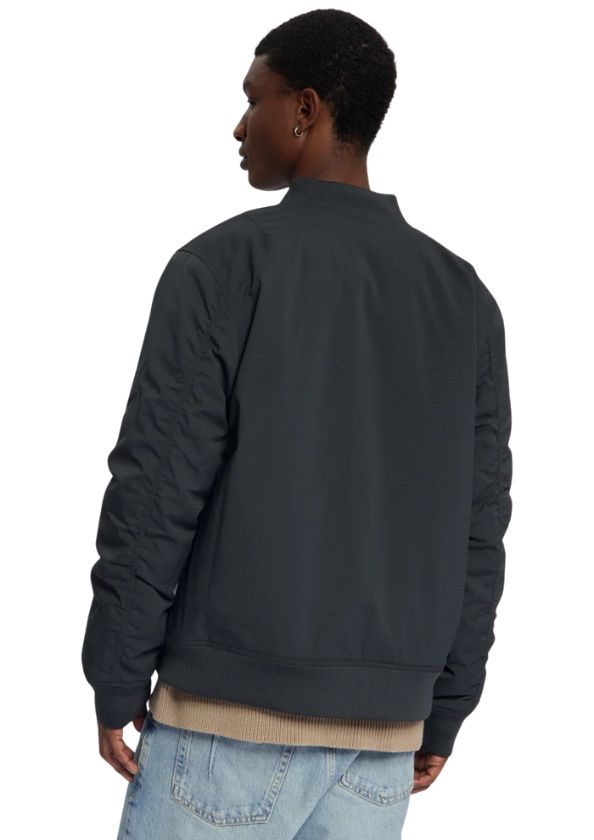 Law of the Sea Vann Structured Jacket With Ribbing Black Law of the Sea Vann
