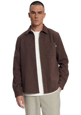 Law of the Sea Niven Twill Overshirt Brown Law of the Sea Niven Twill Overshirt Brown