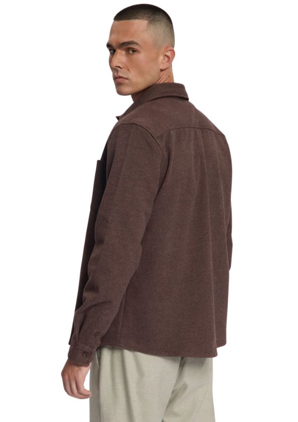 Law of the Sea Niven Twill Overshirt Brown Law of the Sea Niven Twill Overshirt Brown