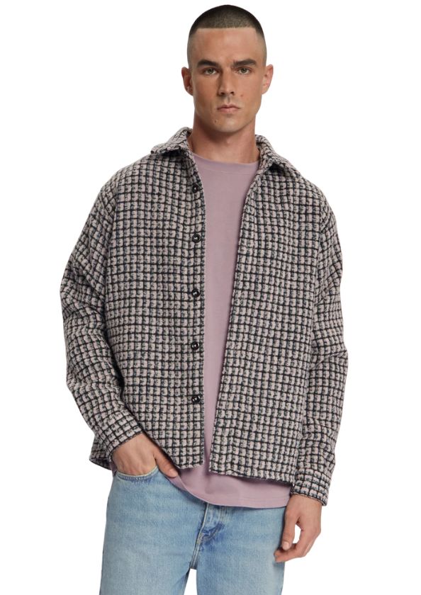 Law of the Sea Sounder Yarn Dyed Check Overshirt Elderberry Law of the Sea Sounder Yarn Dyed Check Overshirt Elderberry