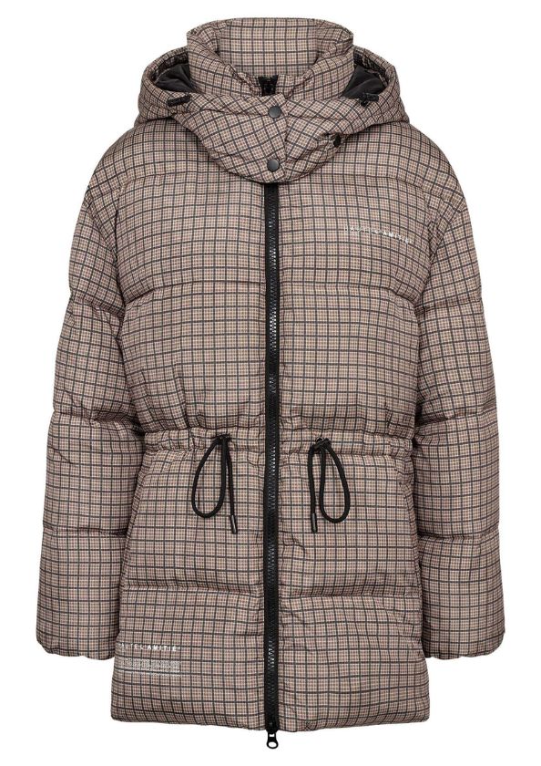 Haute L'Amitié Climb Check Puffer Jacket Brown Check Haute L'Amitié Climb
