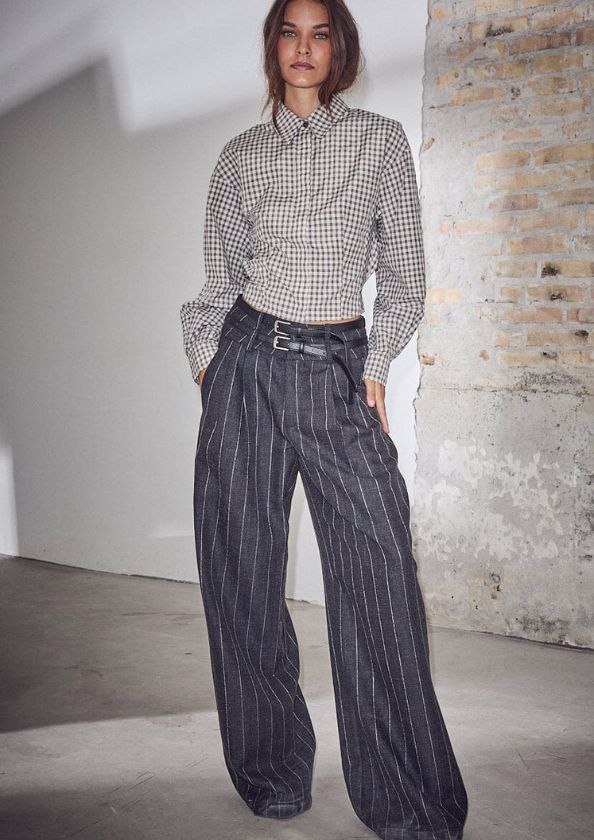 Haute L'Amitié Ivanna Belt Tall Pant Dark Grey
