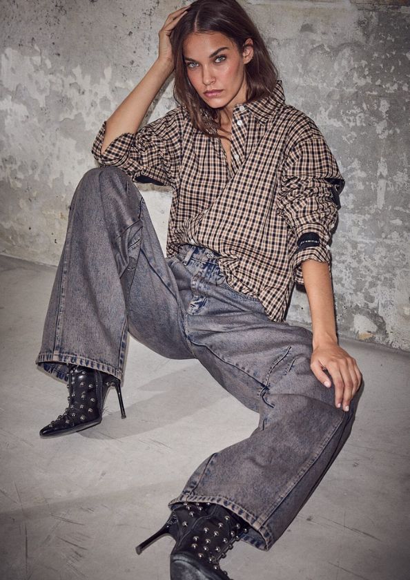 Haute L'Amitié Maxi Logo Dessert Check Shirt Dessert Haute L'Amitié Maxi Logo Dessert Check Shirt Dessert