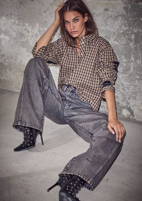 Haute L'Amitié Maxi Logo Dessert Check Shirt Dessert Haute L'Amitié Maxi Logo Dessert Check Shirt Dessert