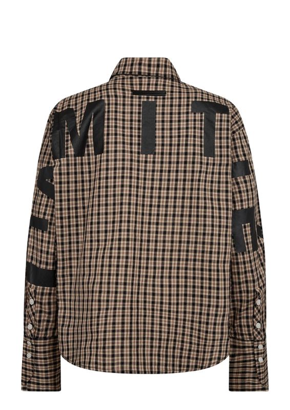 Haute L'Amitié Maxi Logo Dessert Check Shirt Dessert