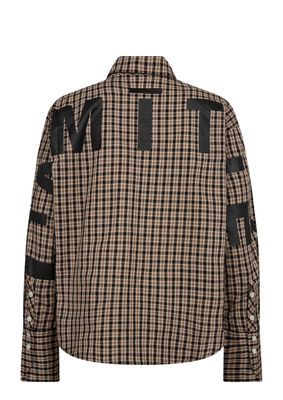 Haute L'Amitié Maxi Logo Dessert Check Shirt Dessert