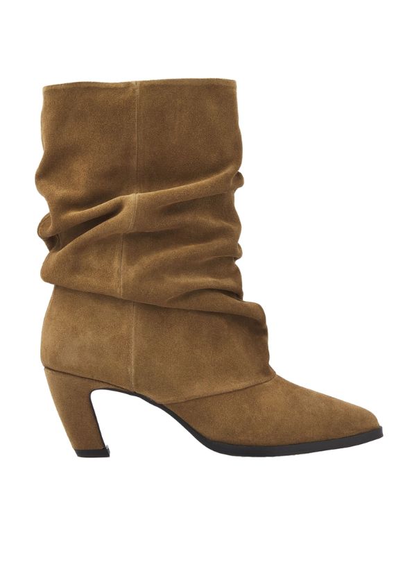 VIA VAI Elisa Palmer khaki enkellaarsjes VIA VAI Elisa Palmer khaki enkellaarsjes