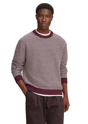NN07 Russell Textured Stitch sweater Winetasting NN07 Russell Textured Stitch sweater Winetasting