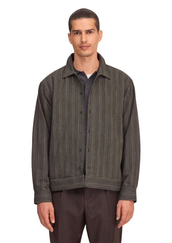 NN07 Reed Striped overshirt Shadow Moss NN07 Reed Striped overshirt Shadow Moss, Maat: M