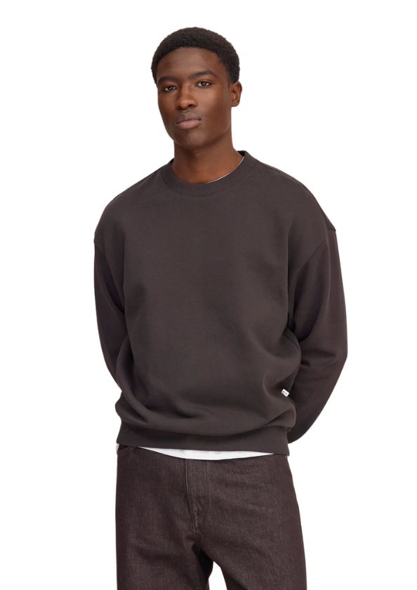 NN07 David Heavy organic cotton sweatshirt Dusky Port, Maat: M