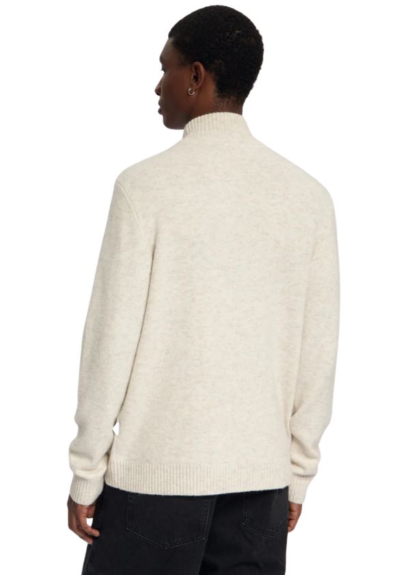 Law of the Sea Lamar Knitted Half Zip Coconut Milk Law of the Sea Lamar