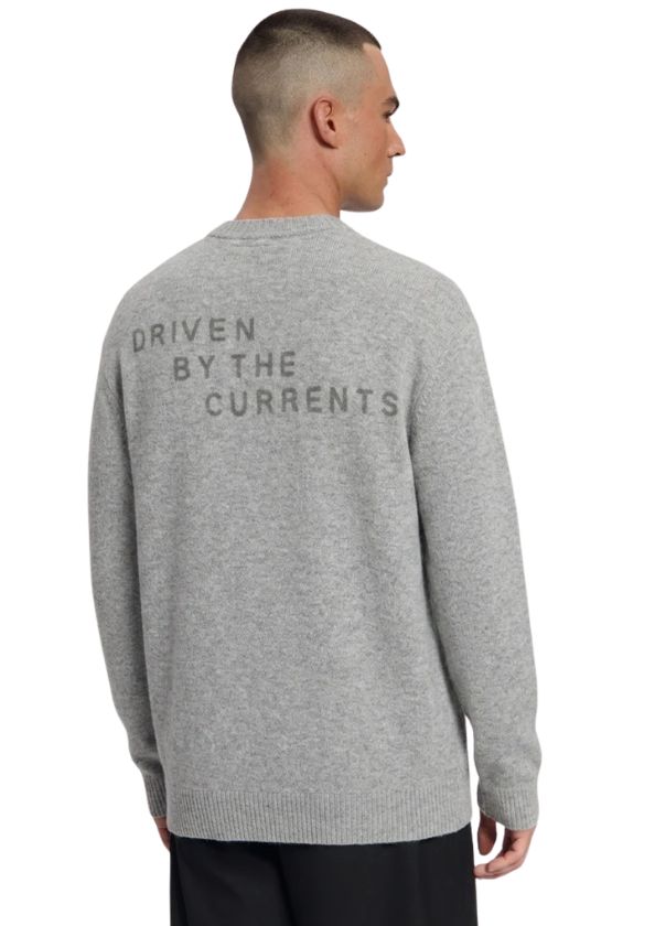 Law of the Sea Danu Knitted Crewneck Artwork Grey Melange Law of the Sea Danu Knitted Crewneck Artwork Grey Melange