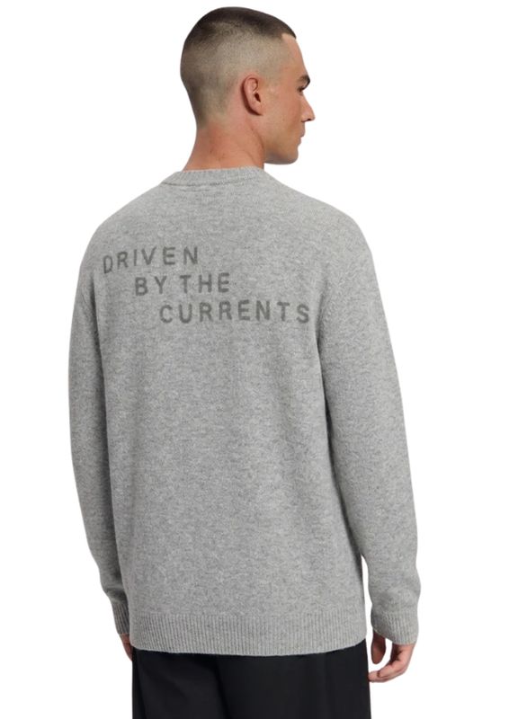 Law of the Sea Danu Knitted Crewneck Artwork Grey Melange Law of the Sea Danu Knitted Crewneck Artwork Grey Melange