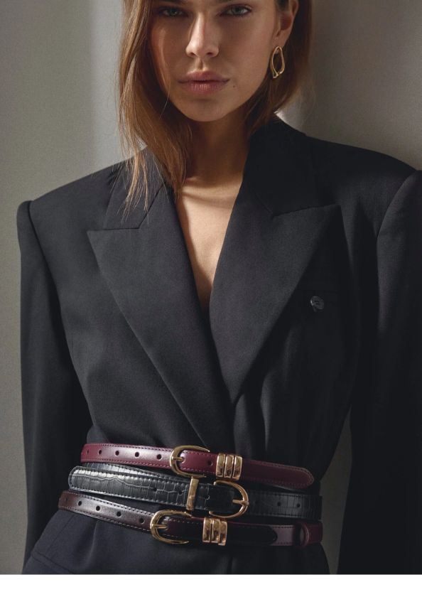 Co'Couture BenoCC Belt Wine Red