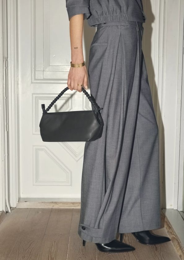 Co'Couture JackyCC Pleat Tall Pant Mid Grey Co'Couture JackyCC Pleat Tall Pant Mid Grey