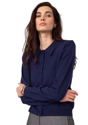 Co'Couture CoryCC Padded LS Cardigan Navy Co'Couture CoryCC Padded LS Cardigan Navy