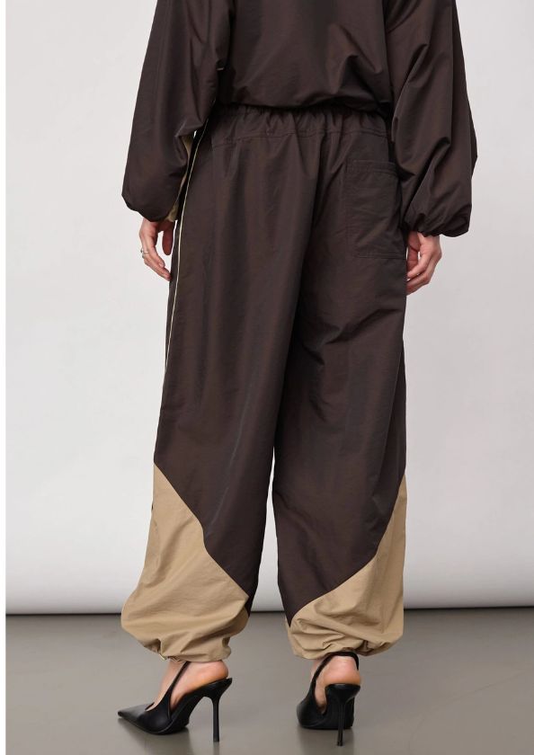 Co'Couture AloraCC Block Tall Pant Dark Brown