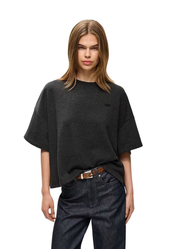 Gestuz GZgilsa Oversized T-shirt Deep Grey Melange