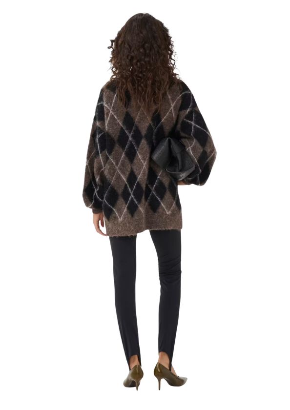 Gestuz GZsida Pullover Black Chestnut Ivory Multi Color Gestuz GZsida Pullover