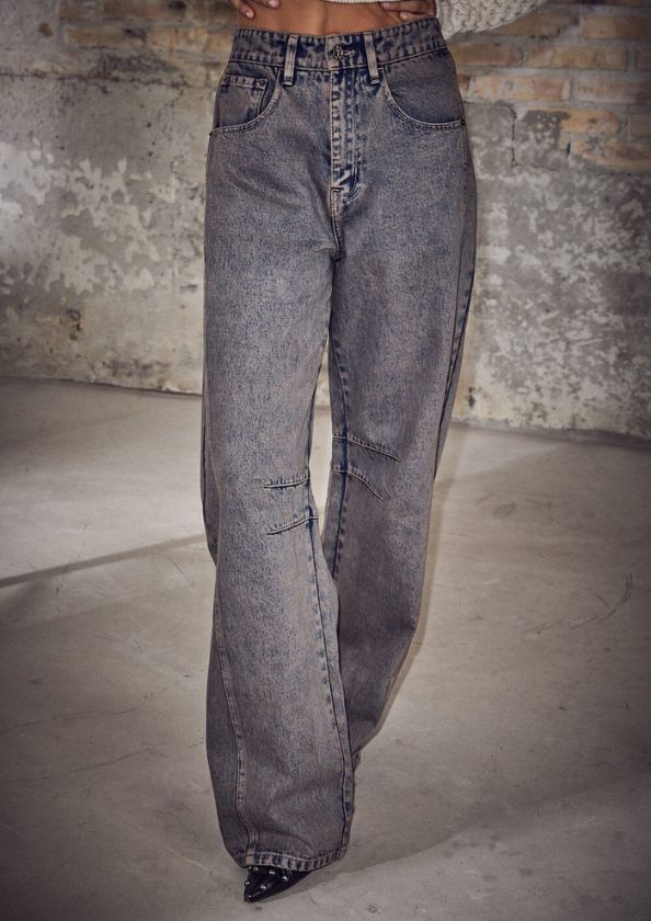 Haute L'Amitié Drew Barrel Panel Tall Jeans Mocca Haute L'Amitié Drew Barrel Panel Tall Jeans Mocca