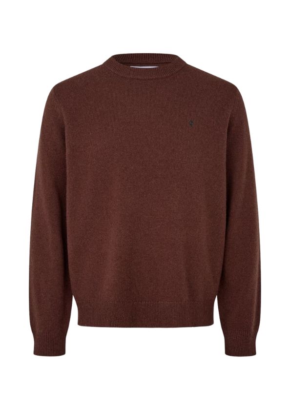 Samsøe Samsøe Sapatrik sweater 132 Bitter Chocolate Samsøe Samsøe Sapatrik sweater 132 Bitter Chocolate