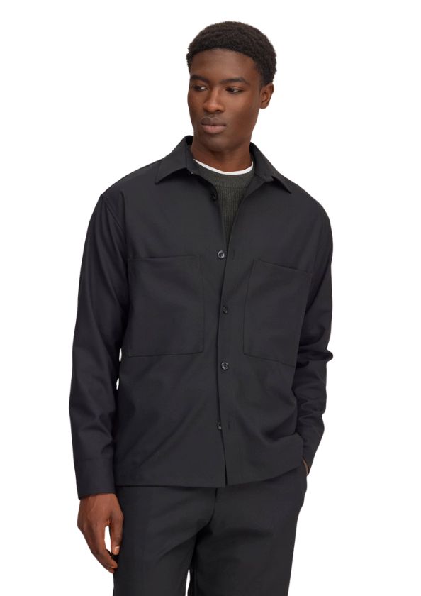 NN07 Freddy Tailored regular fit overshirt Black NN07 Freddy 10037 Black