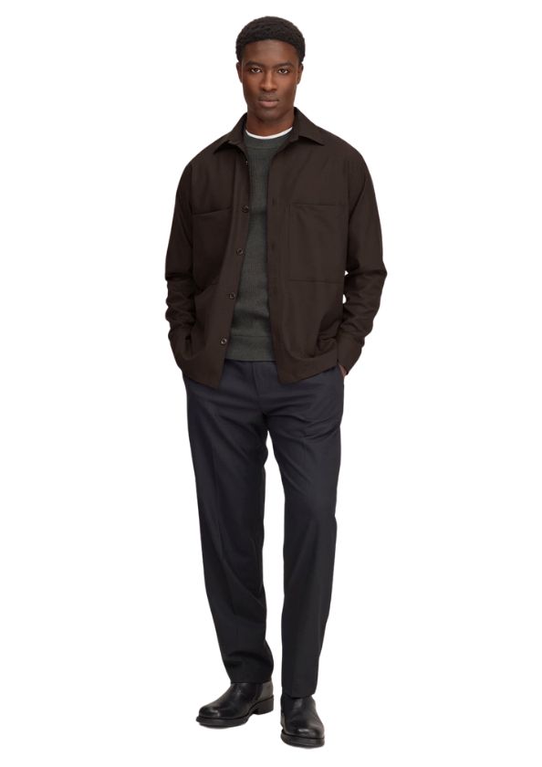 NN07 Freddy Tailored regular fit overshirt Deep Truffle NN07 Freddy Tailored regular fit overshirt Deep Truffle