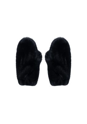 Studio AR EVALYN Faux For Gloves Dark Grey